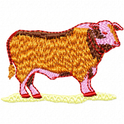 Cows Embroidery Design 5 Cows Embroidery Design 5